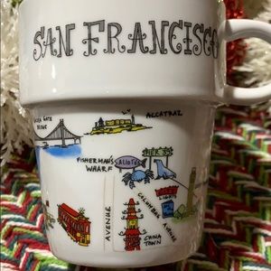 Whit coffee cup. San Francisco. BLOW OUT PRICE!!